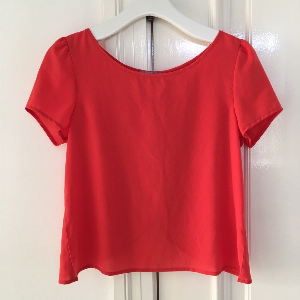 Coral Crop Top